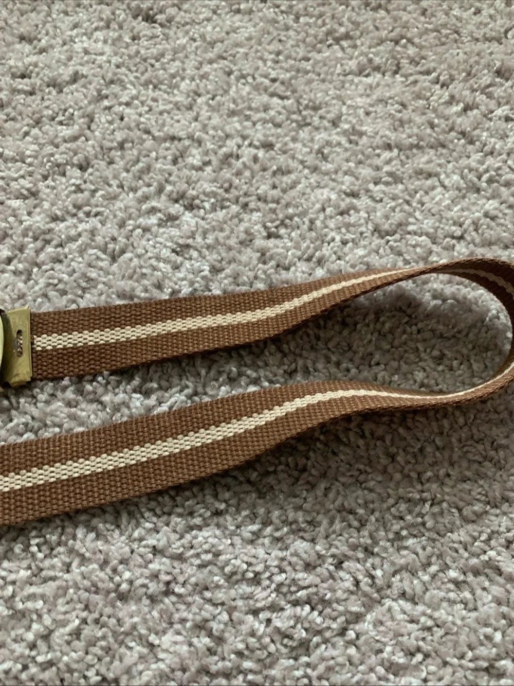 Vintage Boy Scouts Brown Belt with Brass Buckle 44
